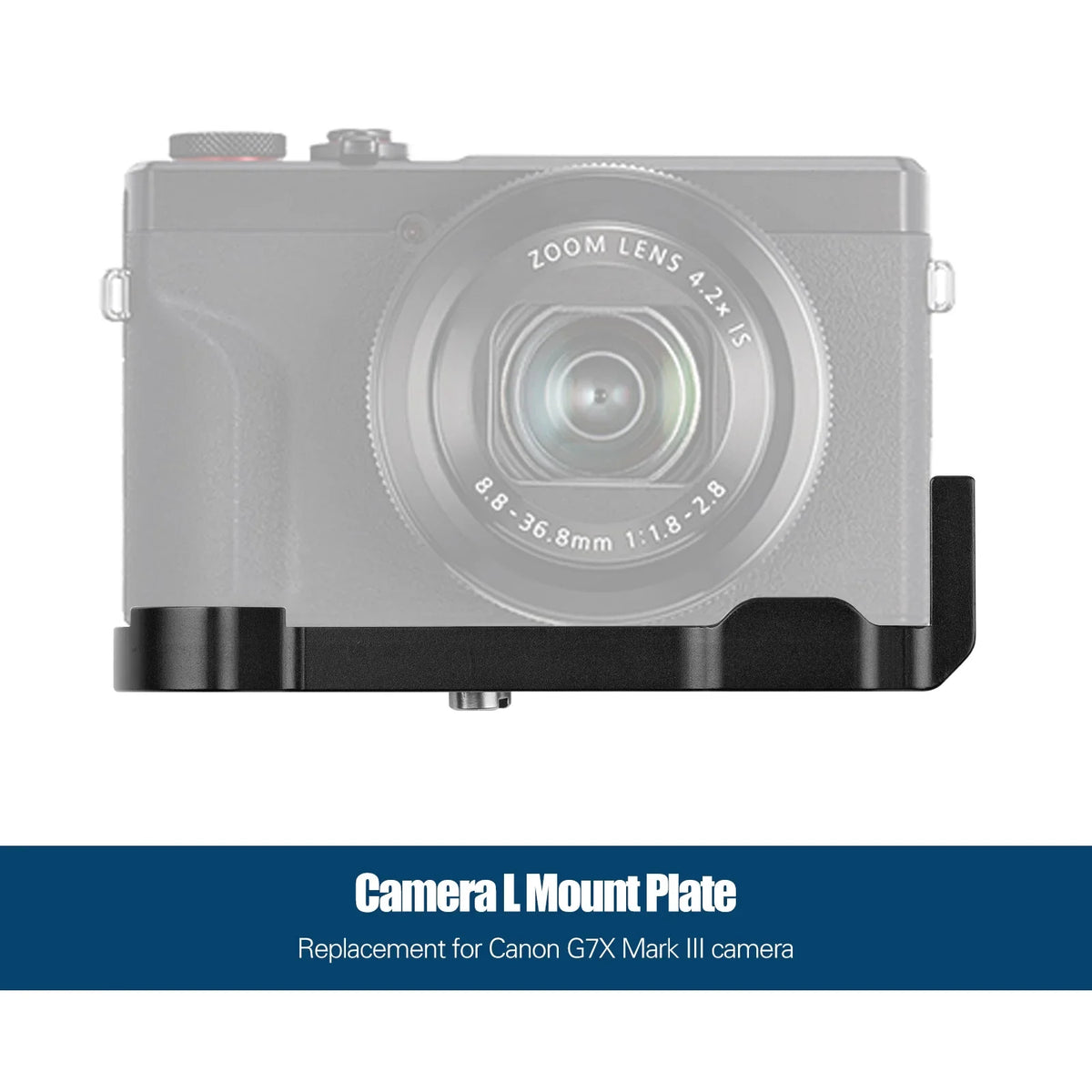 Mount Cold Shoe Accessories L Plate 3/8 Suzicca Release G7X Camera Wrenches Quick Canon for III Threaded Holes with Replacement Mark 1/4 Camera