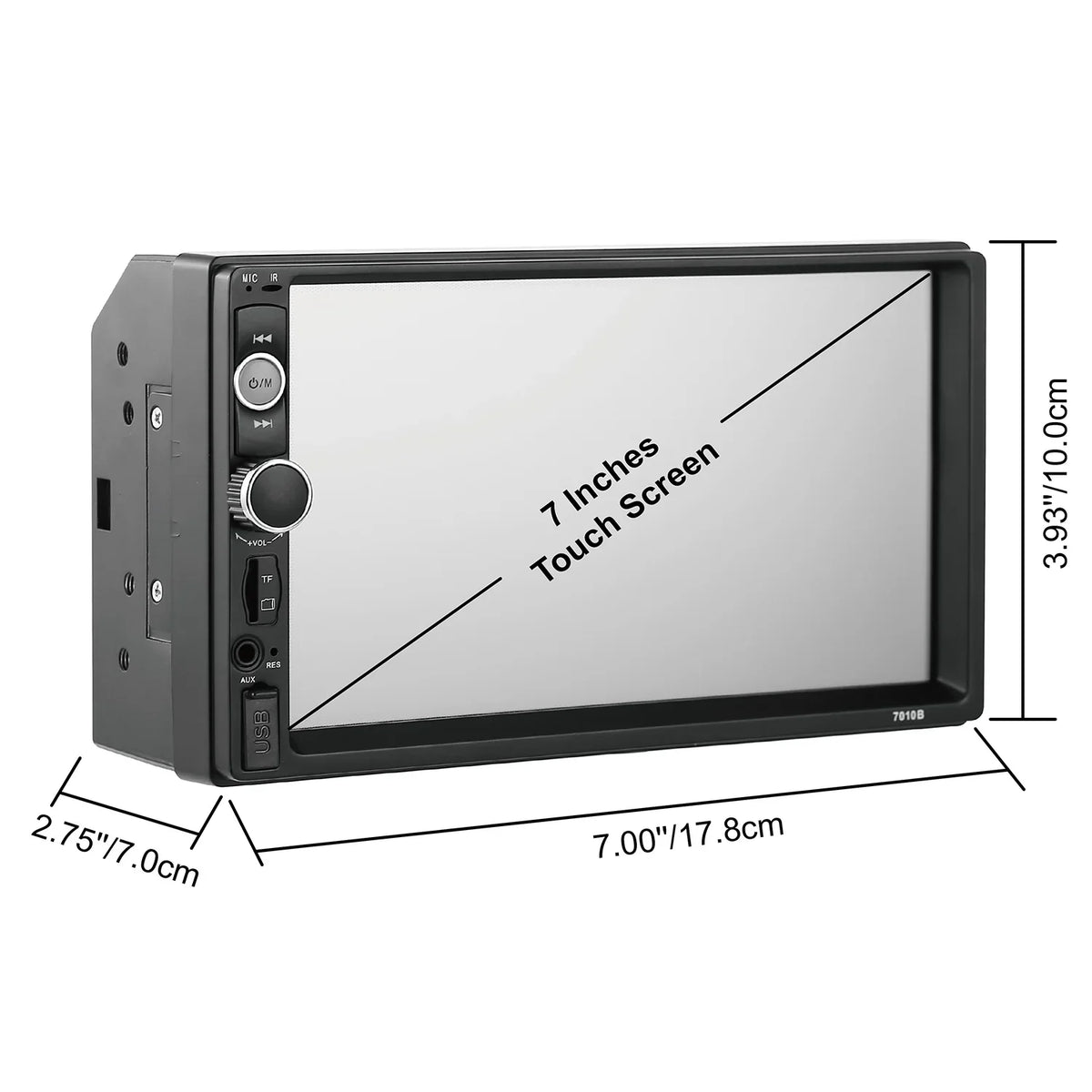 AUX TF New 7" Radio, Camera with Touch Car Player, Car Backup Screen FM Input, MP5 USB iMounTEK HD Multimedia
