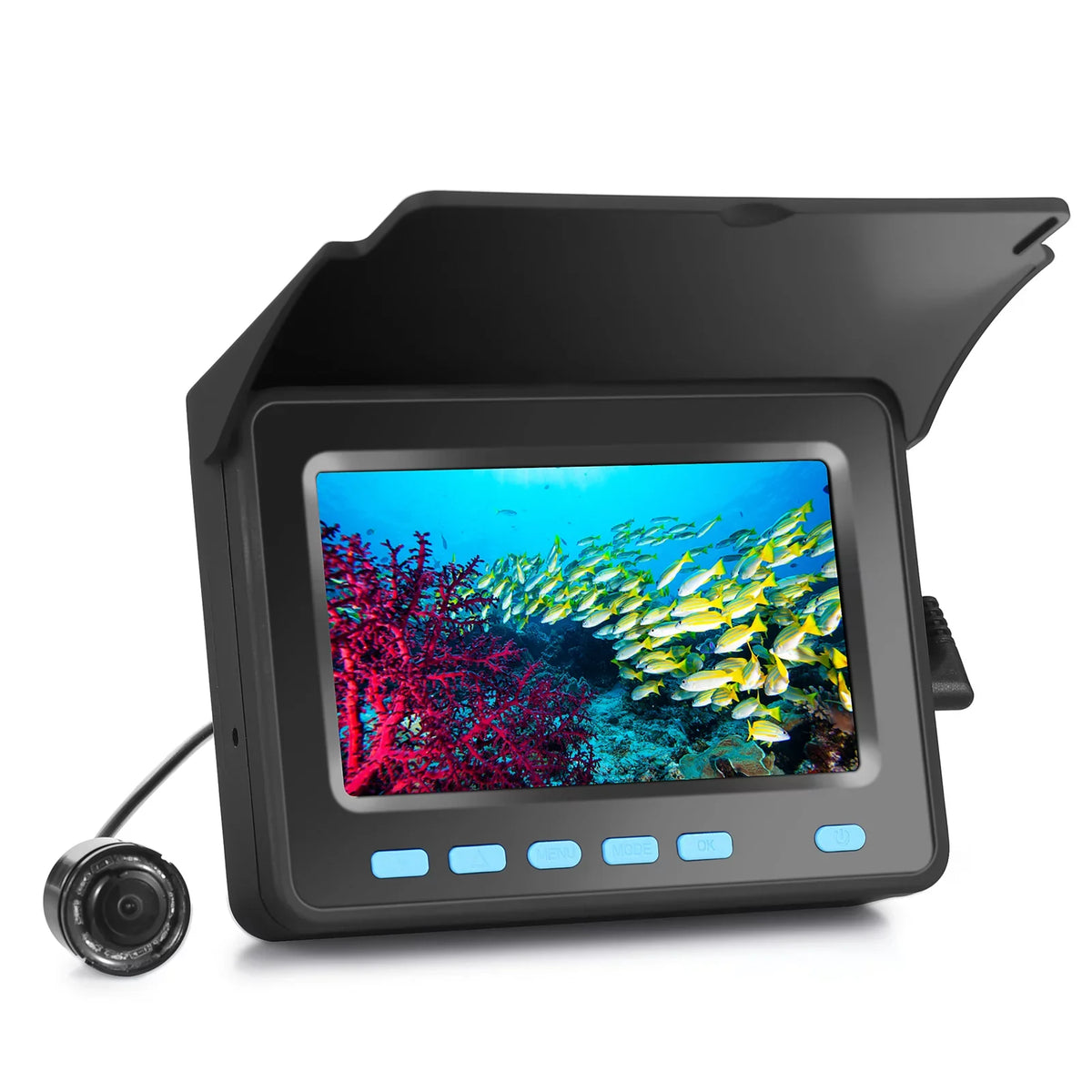 Ice 8PCS 1200TVL with for Fish Underwater and Finder Night IR Boat LED with Fishing - 20M/30M Vision Camera Fishing 4.3'' LCD
