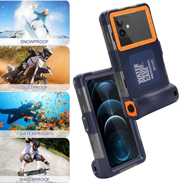 all Waterproof Swimming And to Underwater LCD Photo Diving Up 9 6.9 Case UrbanX Video for Phones [15m/50ft] Surfing with Professional Snorkeling Lanyard Pro Protective Inch OnePlus Housing