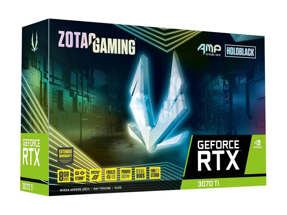 ATX ZT-A30710B-10P Video 3070 RTX Ti Card 8GB PCI GDDR6X Extreme ZOTAC GeForce Express 4.0 Holo AMP