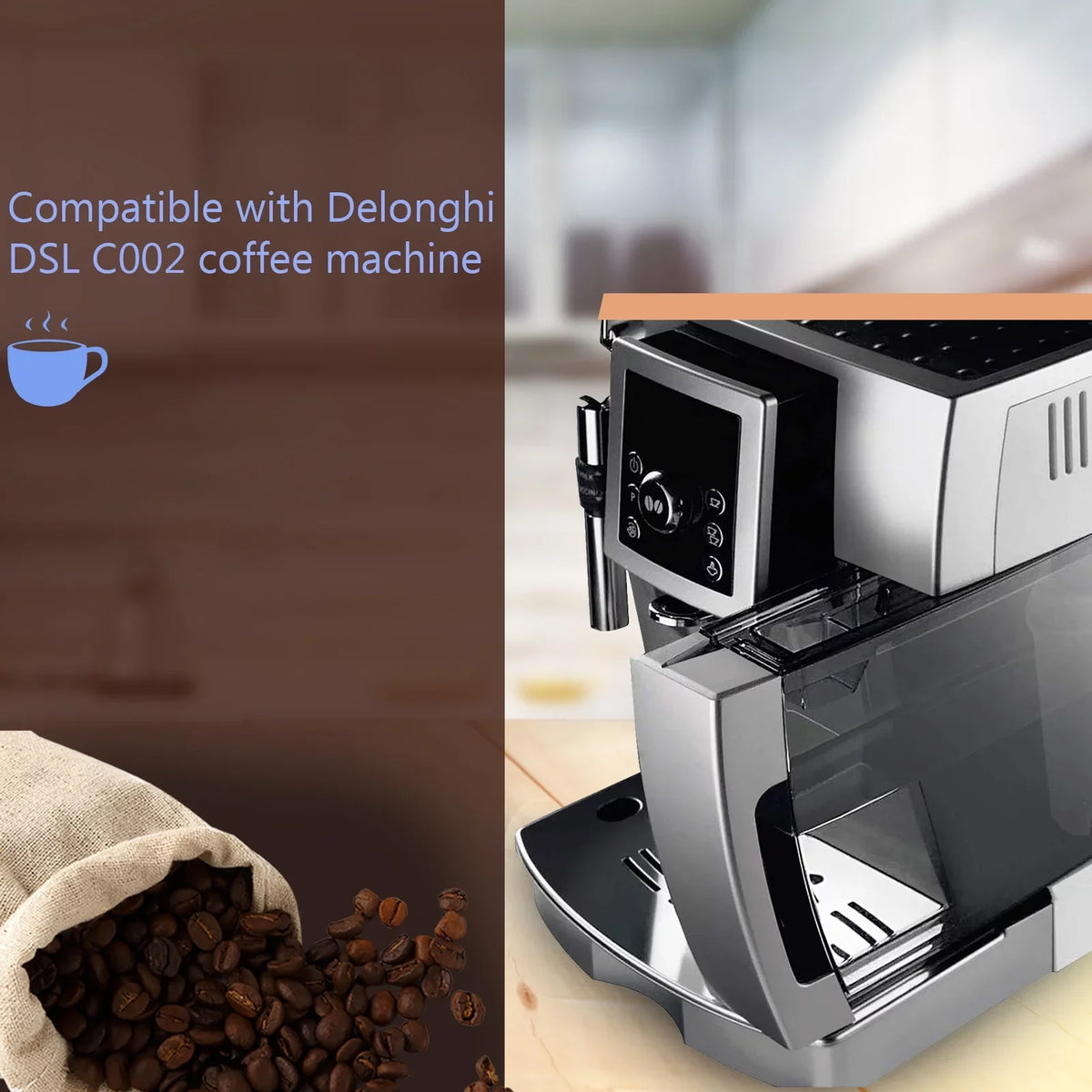 Maker Filter Compatible C002 4Pcs Replacement Machine Coffee Coffee Maker Replacement Coffee Machine Delonghi Coffee Filter DSL with for Filter Accessory Cartridge Filter