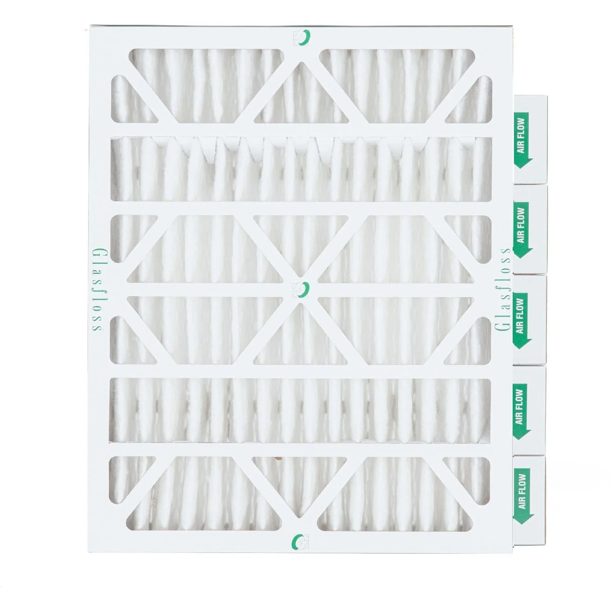 of x Filters 4" Glasfloss. 20x24x4 19-3/8 Actual 6 by Size: Air x Inch Pack 23-3/8 13 MERV Pleated 3-3/4