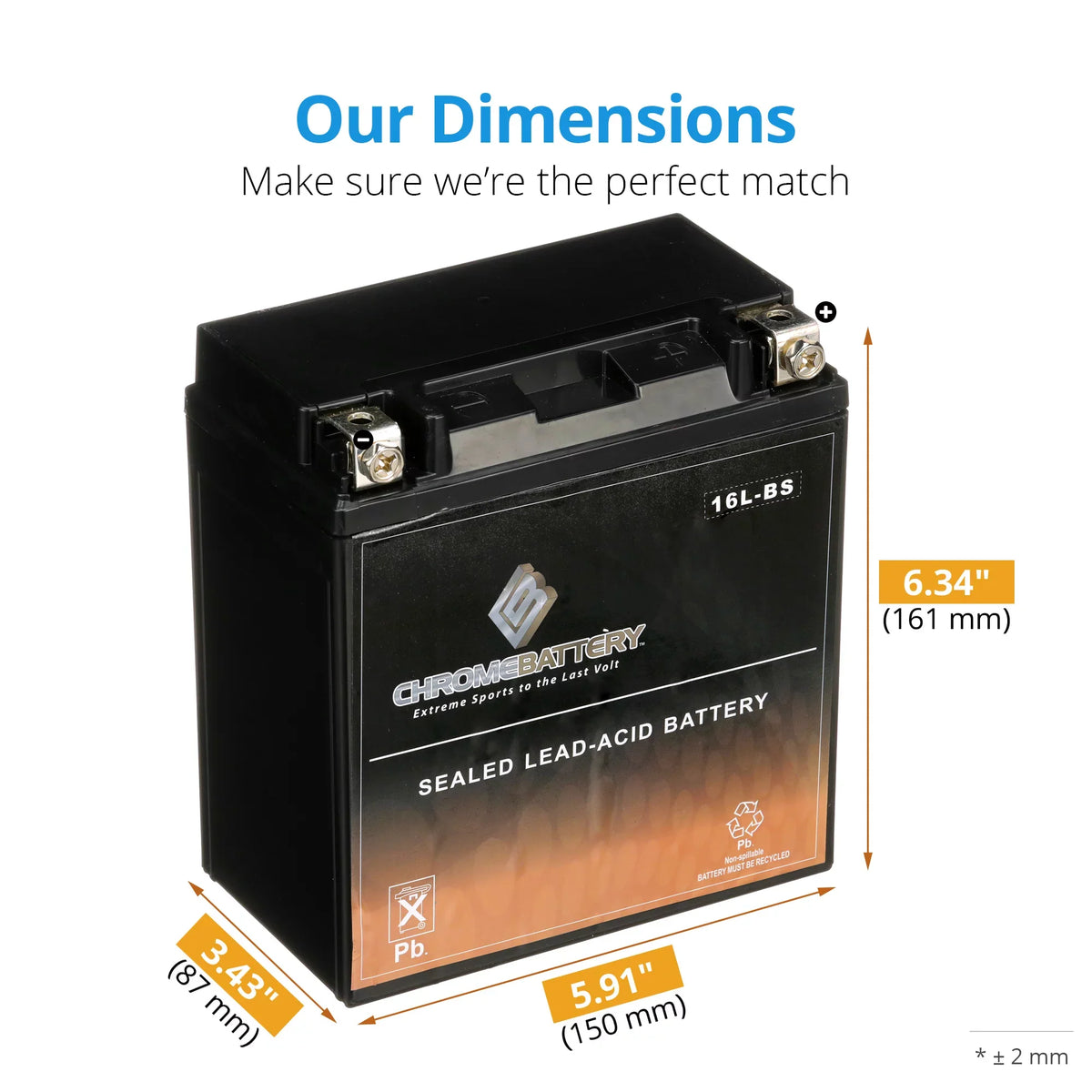 for 1987 12 CCA) Battery Chrome Sx YTX16L-BS Js650 Battery Ah, Jet Kawasaki Volt,14 230 (16L-BS Ski