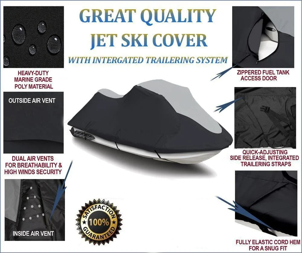 Cover SKI 600D SUPER Jet for Ski Sea-Doo Doo Sea 2004-2009 HEAVY-DUTY JET PWC Cover RXP Compatible RXP-X Bombardier Trailerable
