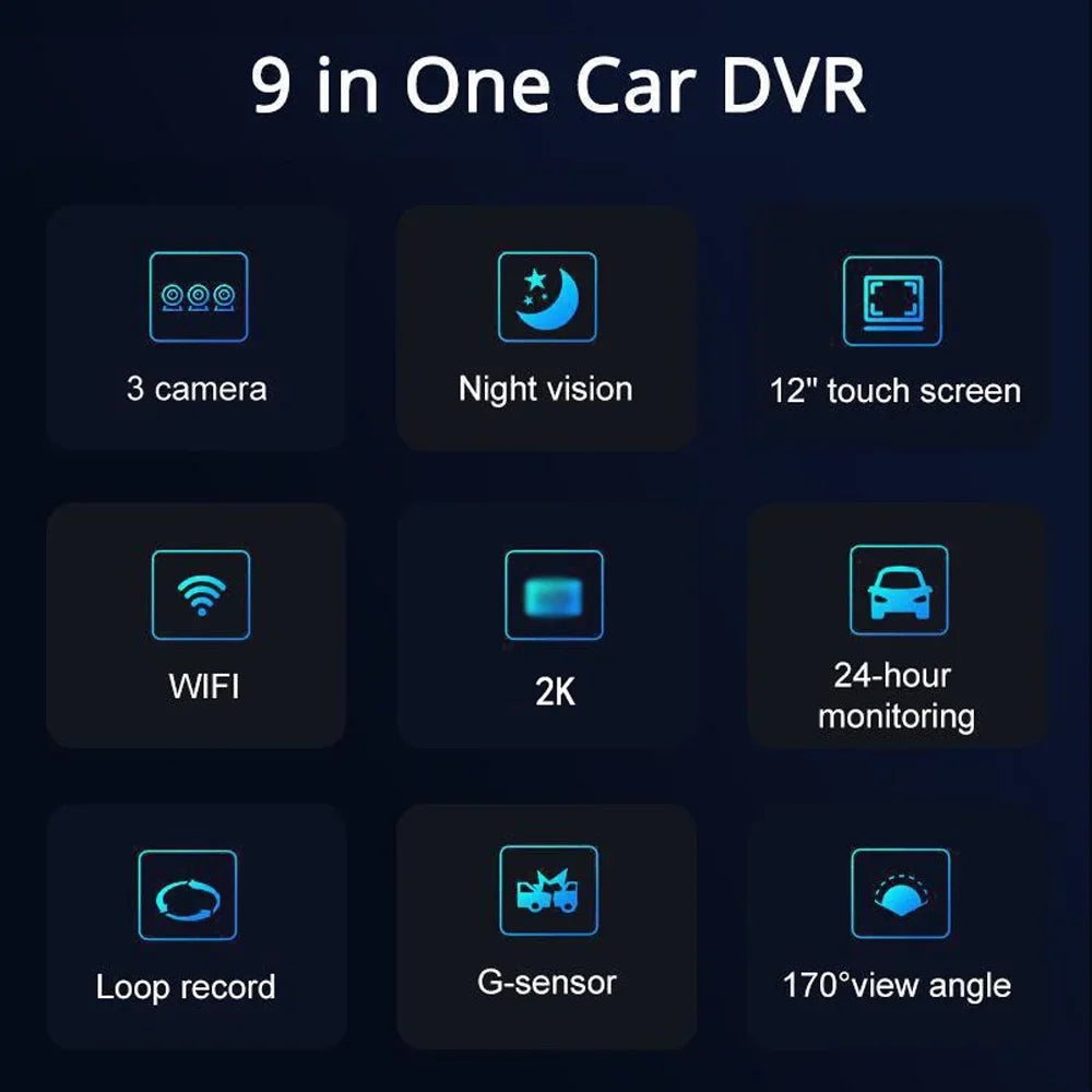Safety Dashcam OWSOO Angle Wide WiFi Recorder Video Interconnection, Camcorder, Recorder, Auto Car