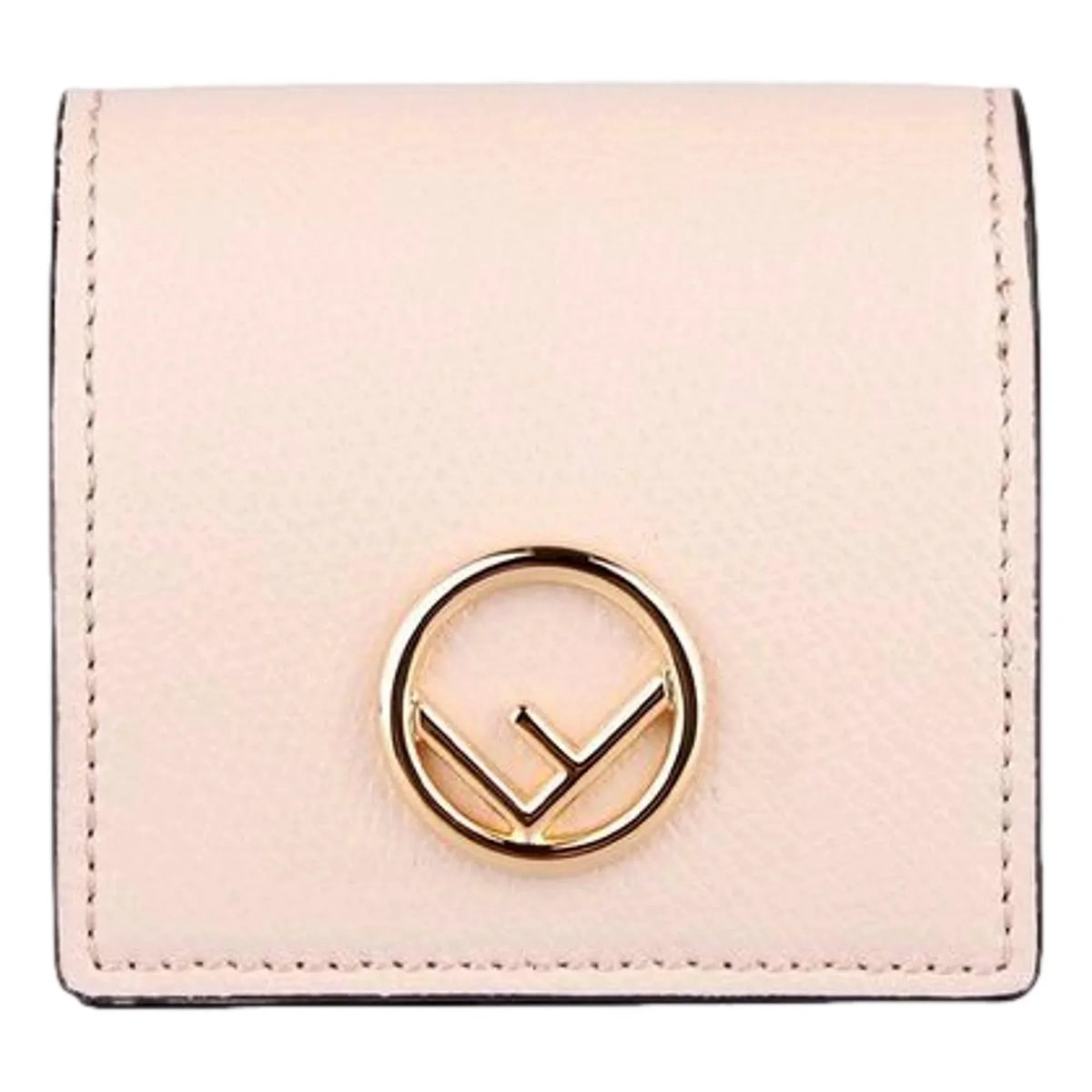 Logo Fendi Calf Coin F Case Leather 8M0459 Pink Leather Poudre