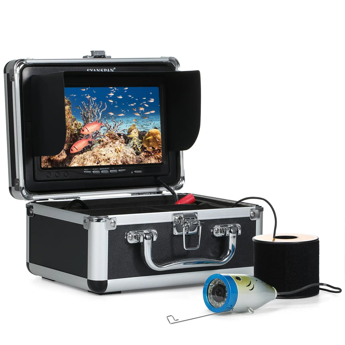 Cable 12LEDs Camera Underwater Boat Fish 7Inch/9Inch Fishing 15M/30M/50M Waterproof IP68 Ice Finder moobody Lake Fishing for LCD Sea with Display