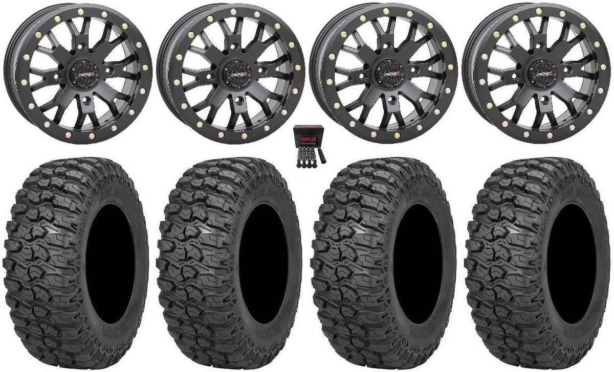 Defender Tires 15" 32" Can-Am Trail Black 2.0 (6+1) Renegade Wheels Saw Commander Maverick System 3 SB-4 Outlander