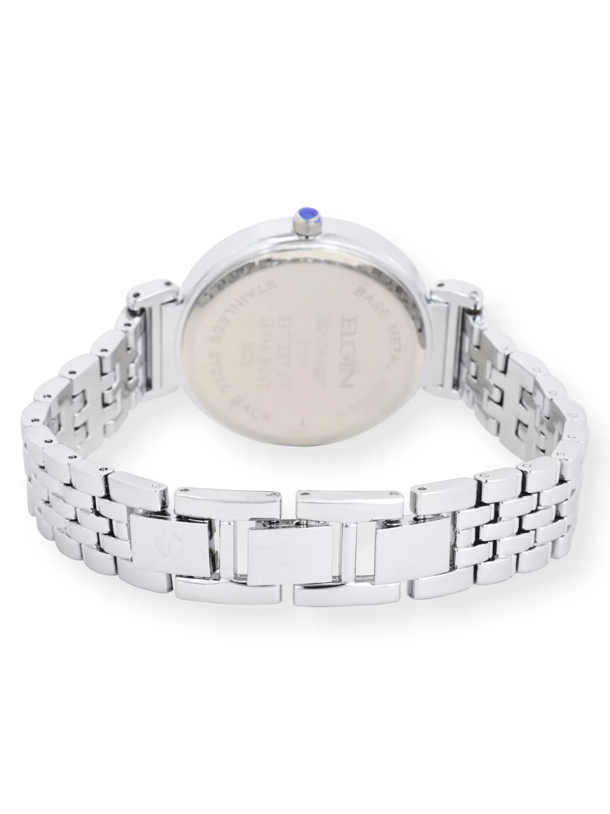 of Dial Analog Female EG17004SST in Adult with - Pearl Mother Set Watch Elgin Silver Round