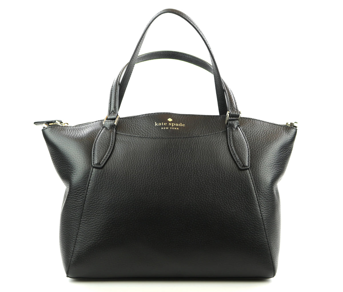 Satchel Crossbody Kate Spade Handbag Leather Pebbled Medium Bag Monica Black