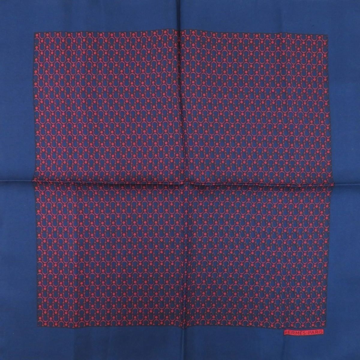 Pre-Owned silk neckerchief Hermes muffler (Good) scarf ladies Carré HERMES 45