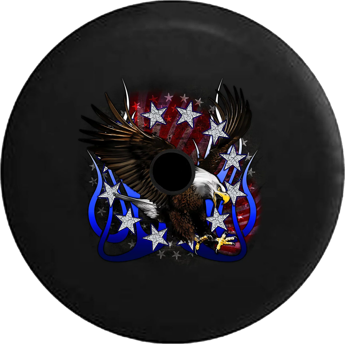 Eagle 2019 2018 Tire Cracked American Stripes Jeep Wrangler RV Backup Flames Tribal Inch 33 & JL for Spare Vintage Camera Stars Cover