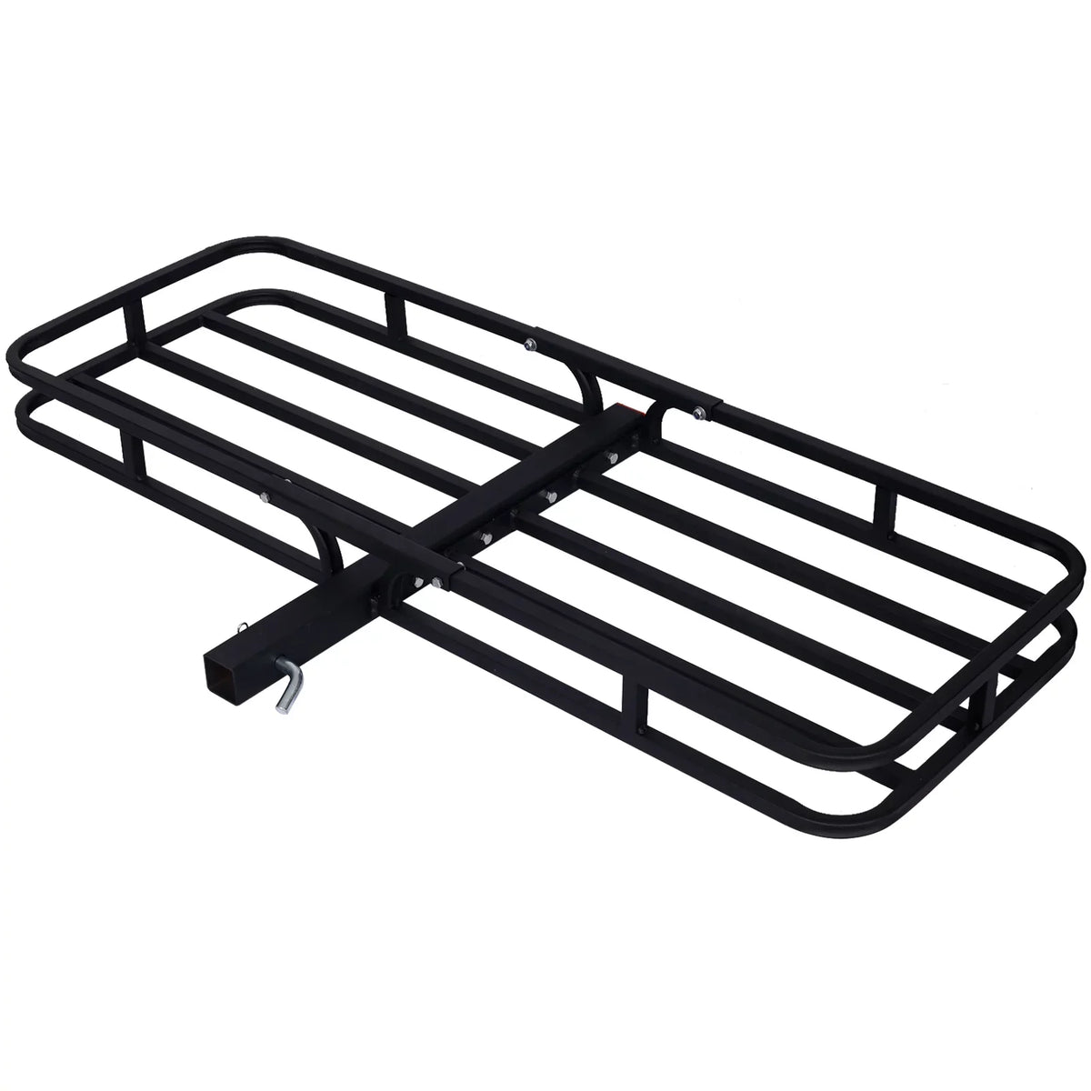 Mount Capacity, Cargo Rear Vans, RV's, - Rack Load Cargo Carrier, 2" Luggage Rack Steel SUV's, Hitch Basket Cars for Trucks, Black Receiver 500-lb with Hitch