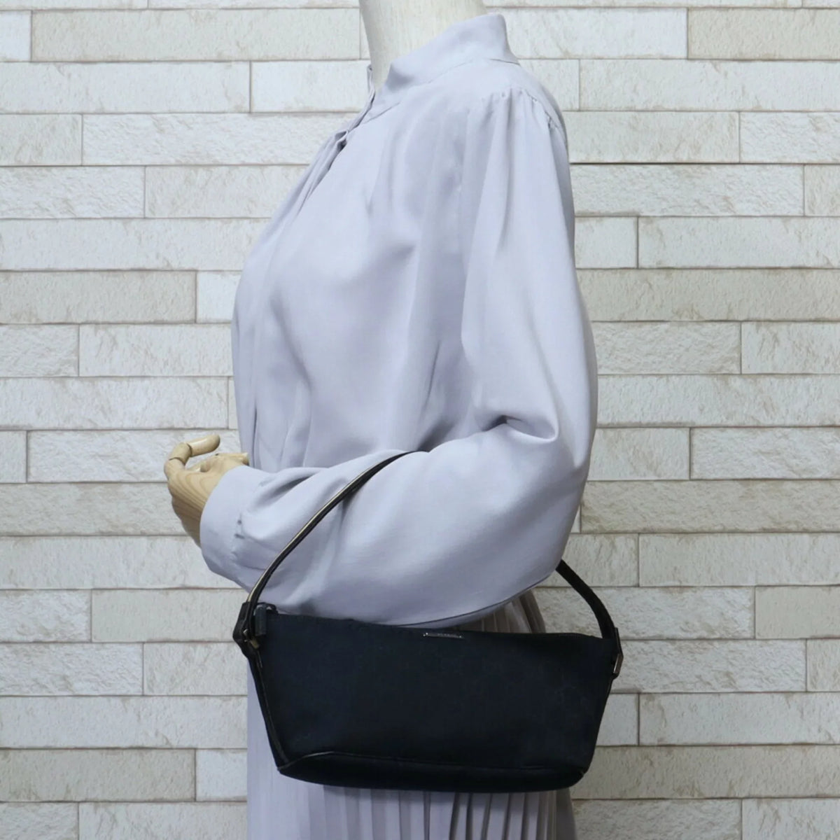 GG Gucci Pre-Owned canvas (Good) handbag sherry ladies GUCCI black