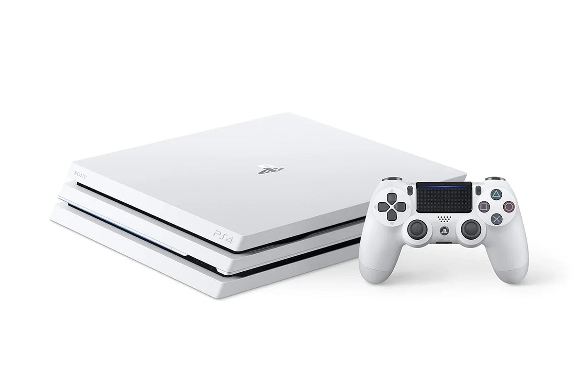 BOLT White AXTION Bundle Glacier 1TB HDMI Kit PlayStation Console Sony Cable Like Gaming Pro With 4 Cleaning New