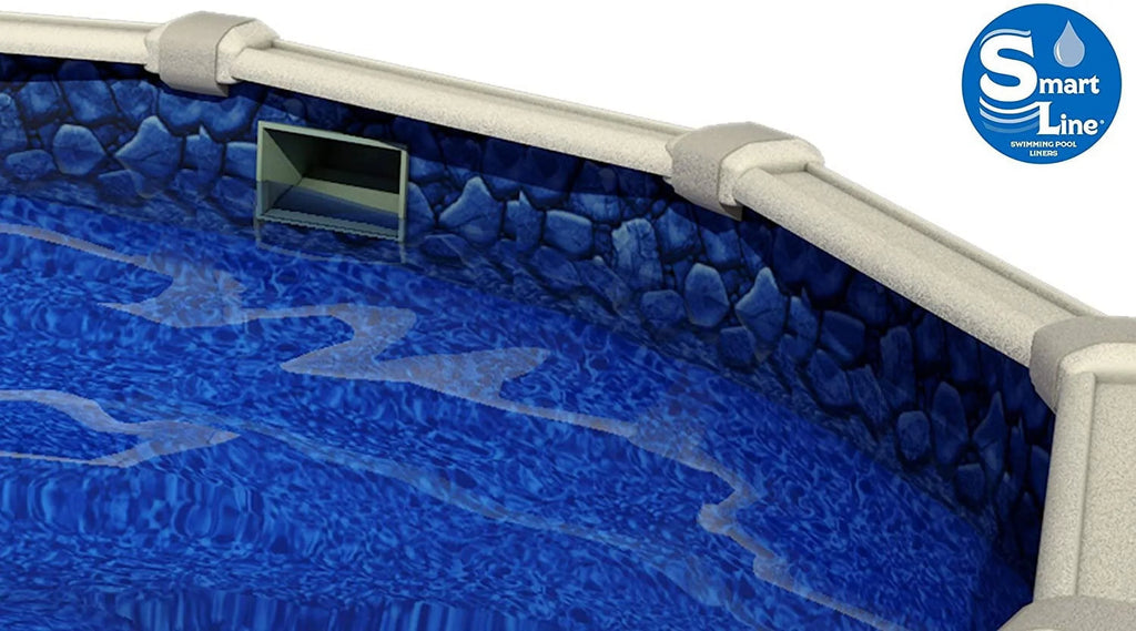 | Gauge Round Liner Swirl 18' 54" Boulder for Unibead | | Swimming Height Pool 25 SmartLine