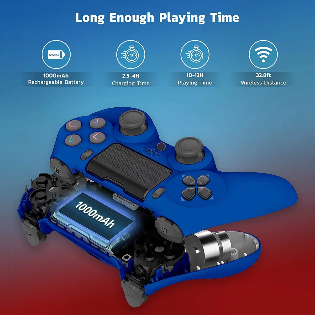 BlueTooth Plus Compatible Wireless (Blue) Samsung Slim 5G A11/A51/A71/5G/71s Galaxy with UW 1;000 Controller Speaker/Gyro/Remote GamePad Battery/Built-In PRO
