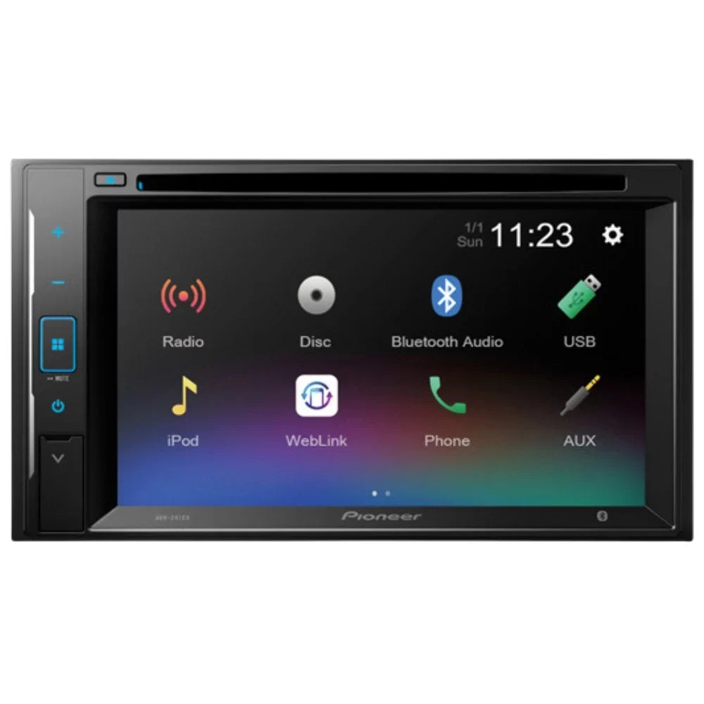 Digital Bundle Receiver Media Stereo Kit/in-Dash for 6.2" Touchscreen Camera/Installation Pioneer AM/FM with WVGA W/ 2008-2015 Car DVD/CD Bluetooth/Backup KIT4903 Double DIN Titan