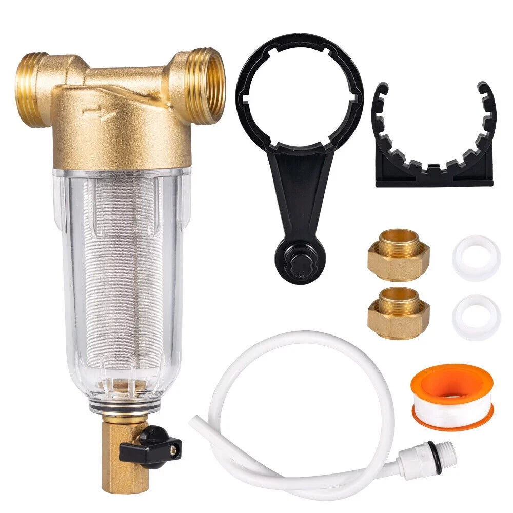 Filter Micron Spin 50 Water Sediment 2X System/whole House Water Pre-Filter Down