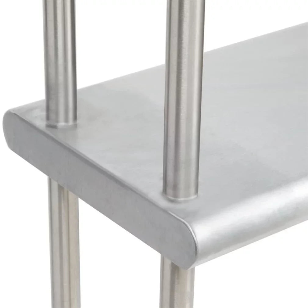 Stainless Combo Wide Two Table Table Metal Shelves Prep Shelving 12" x Double Kitchen With | Tier Overshelf 18" & 48" | Steel Work