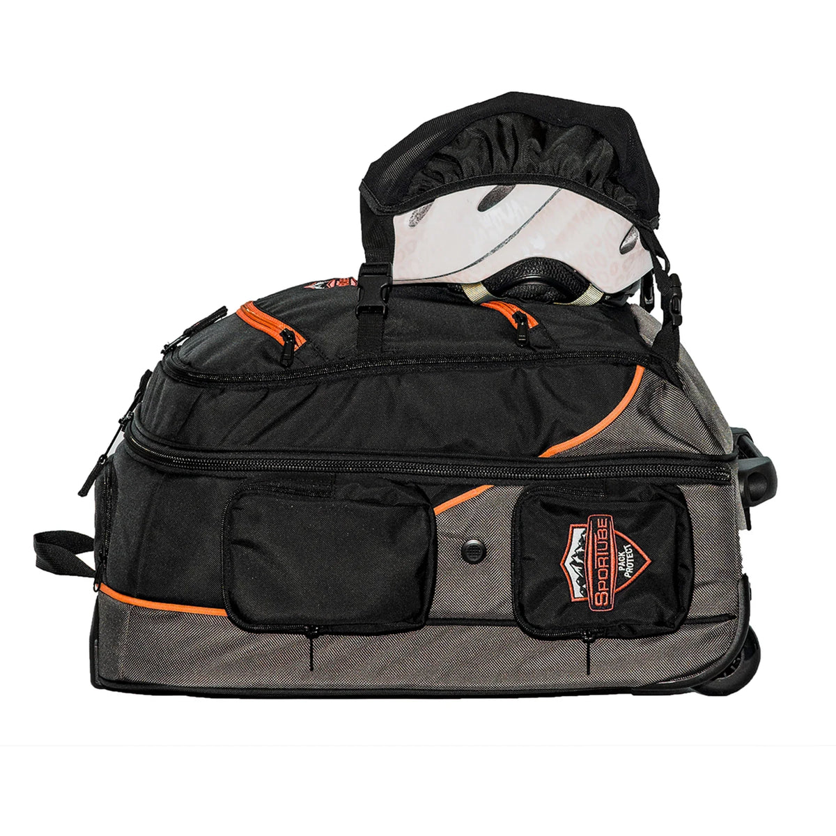 Orange Padded Bag, Cruiser Sportube Gear On Boot & Wheeled Carry Cabin