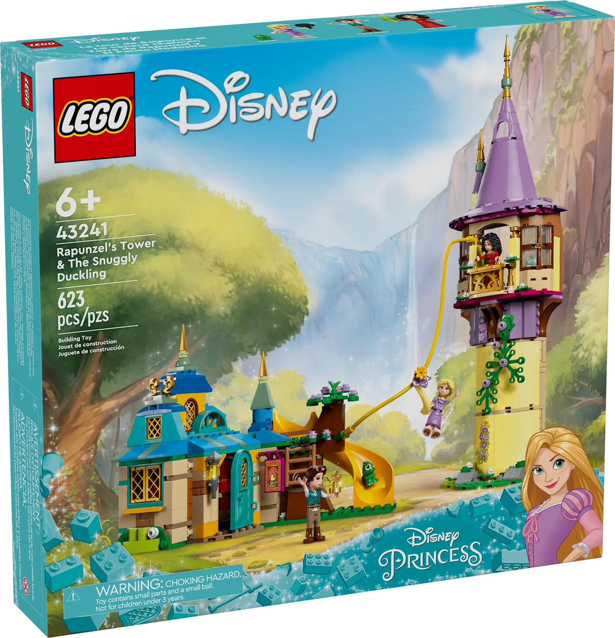 Princess Girls 43241 Gift The Rapunzel’s LEGO for Mother Fun Toy Princess 6 with Gothel Snuggly Disney Flynn Ages Disney Plus, and Toy, Tower Building & Mini-Dolls, and Boys Rider Duckling Tangled
