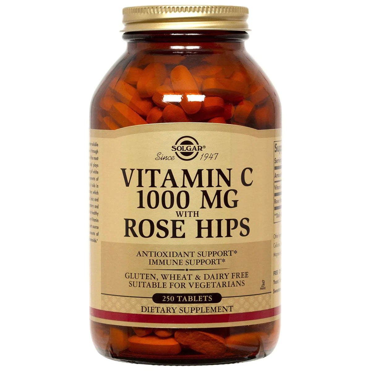 C mg 250 Solgar with Tablets 1000 Vitamin Rose - Hips