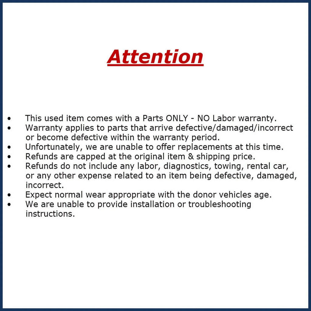 Discovery Pre-Owned Windshield Mounted 2020 Sport (Good) OEM Camera LKQ Lane Departure Dual