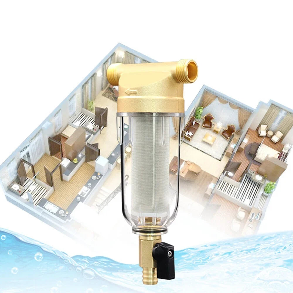 Pre-Filter Spin Reusable sewage Filter Whole System Sediment Down Water House