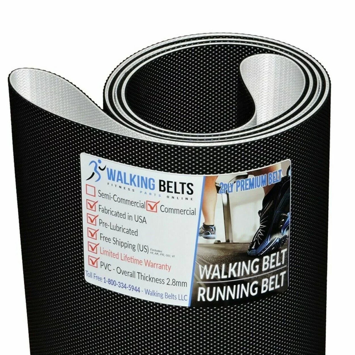 Premium Walking Life Treadmill 263608 Fitness Belt 262619 Serial 5500 2ply -