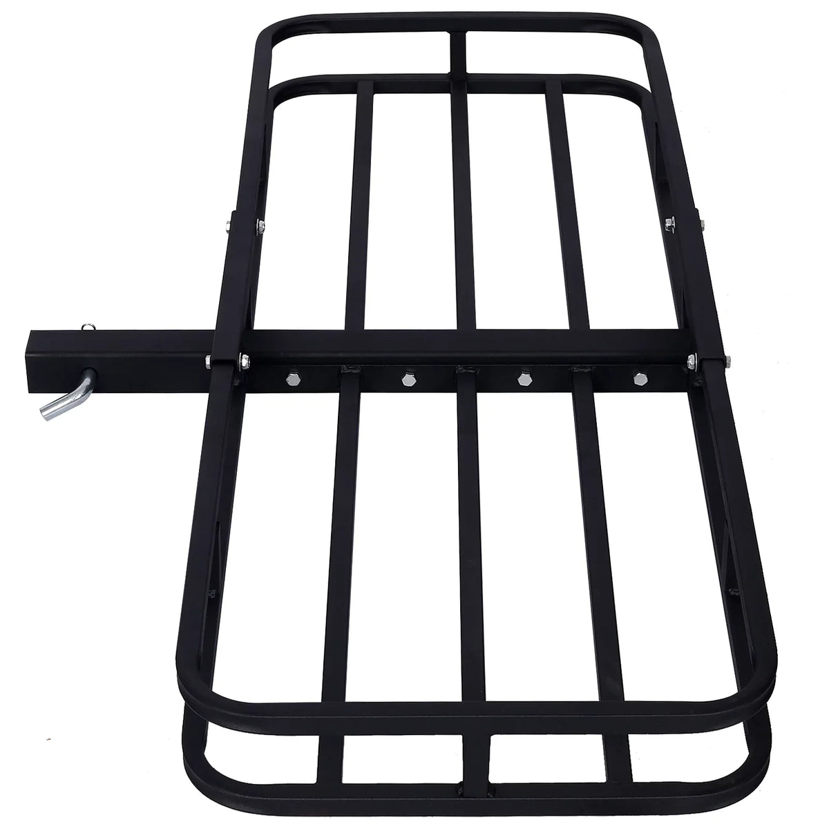 Mount Capacity, Cargo Rear Vans, RV's, - Rack Load Cargo Carrier, 2" Luggage Rack Steel SUV's, Hitch Basket Cars for Trucks, Black Receiver 500-lb with Hitch