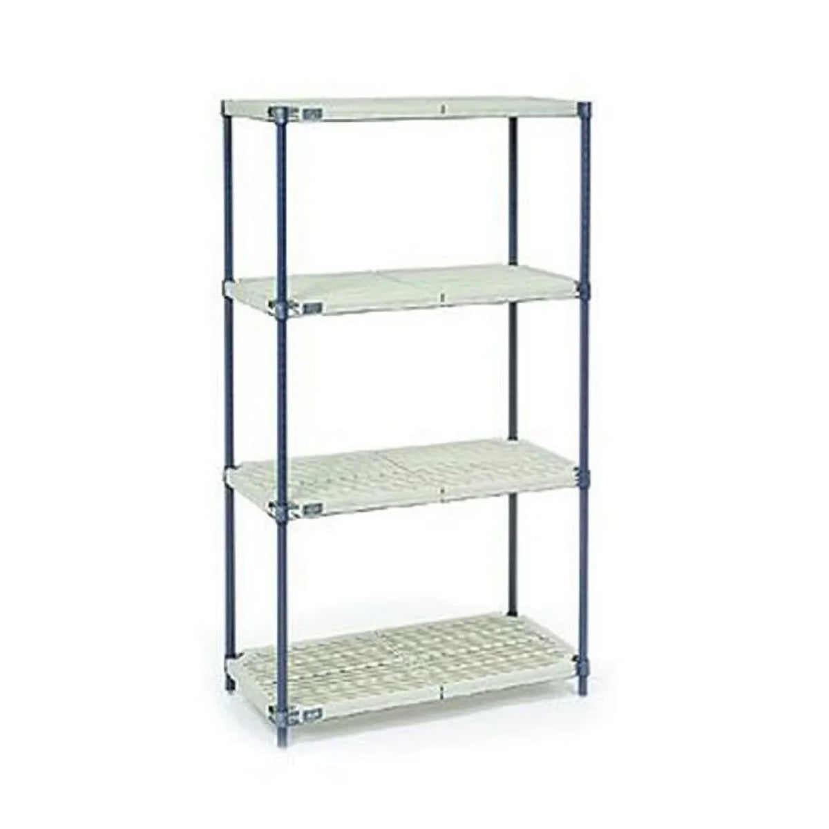 Plastic Shelving Blue & with Finish Industrial - Beige Global Nexelon Vented
