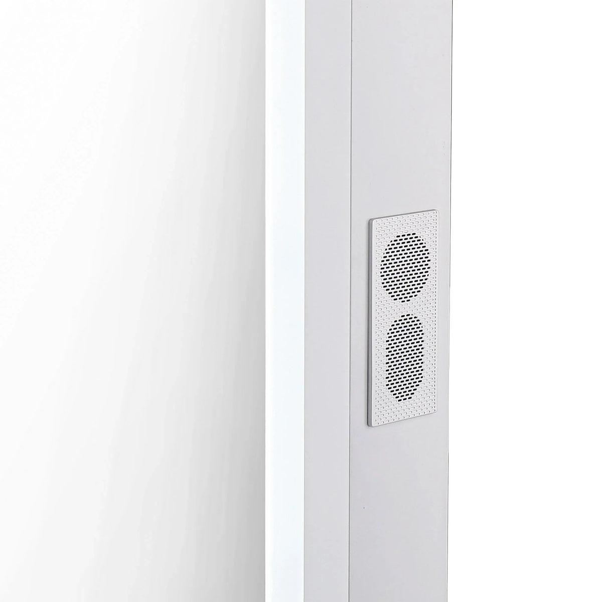 Tabletop Pro Switch, or Desk Mount Frame Dimmer 3X with and Vanity for and Mirror Metal Impressions Liane Mirror (White) Speakers Mirror Magnified Wall Makeup with V. Lighted Outer